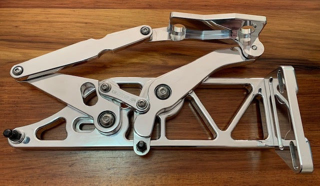 EH HOLDEN POLISHED BILLET BONNET HINGES